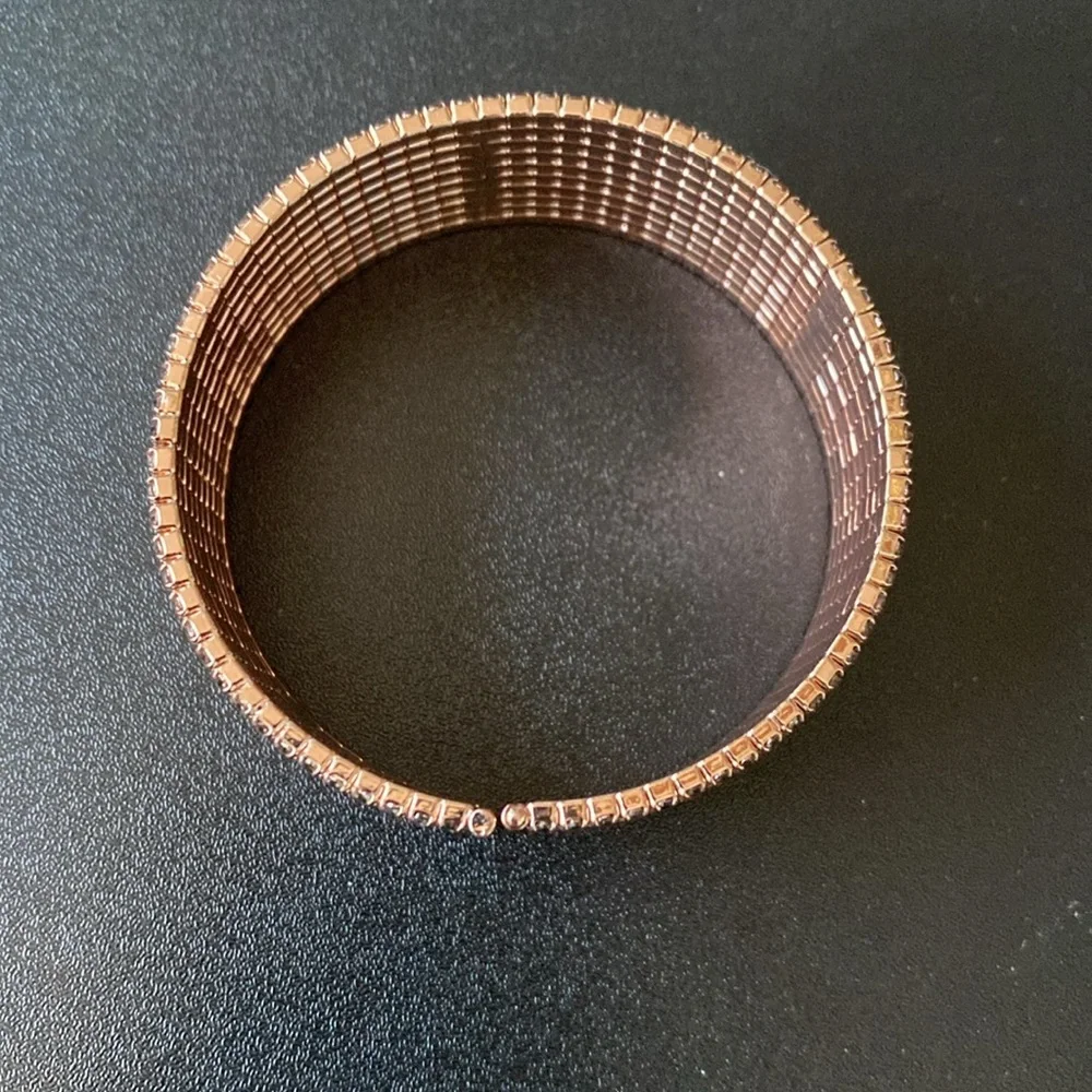 Rose Gold Cuff Bracelet - Picture 2 of 12
